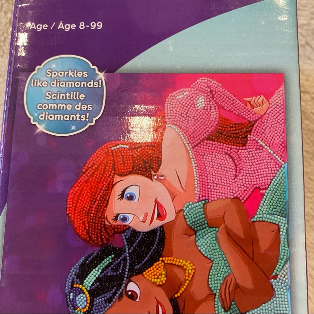 Disney Princess Diamond Painting Kit from Diamond Dotz 35x12 for Ages 8-99 NWT - Picture 3 of 9